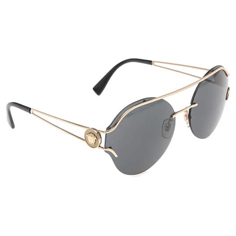 versace gold-tone accented navigator frame sunglasses|Versace sunglasses clearance.